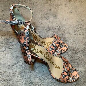 Sam Edelman Women's Pink and Black Sandals